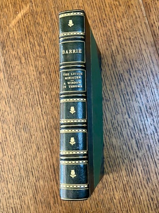 Item #11503 THE LITTLE MINISTER, bound with: A WINDOW IN THRUMS. From the uniform edition of the...