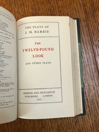 THE ADMIRABLE CHRICHTON, bound with: THE TWELVE-POUND LOOK. From the uniform edition of the Works of J. M. Barrie.
