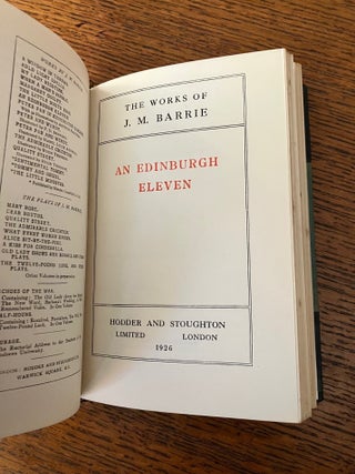 COURAGE, bound with: AN EDINBURGH ELEVEN. From the uniform edition of the Works of J. M. Barrie.