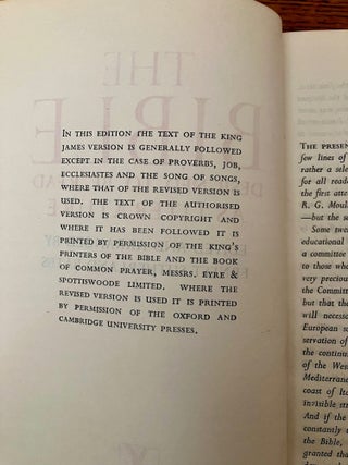 THE BIBLE designed to be read as literature.