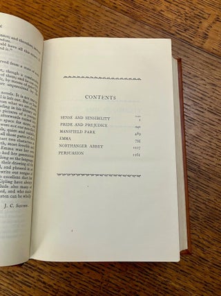 THE COMPLETE NOVELS. Sense and Sensibility, Pride and Prejudice, Mansfield Park, Emma, Northanger Abbey and Persuasion. With an introduction by J. C. Squire.