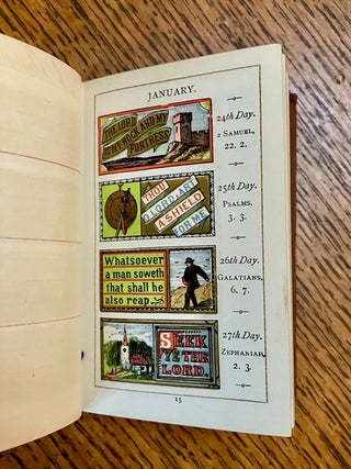 THE ILLUMINATED SCRIPTURE TEXT BOOK. With Interleaved Diary for Memoranda and A Coloured Illustration for Every Day.