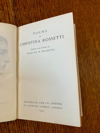 POEMS. Chosen and edited by William M. Rossetti. ---- The Golden Treasury series.