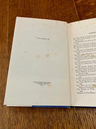 WAR SPEECHES. Into Battle; The Unrelenting struggle; The End of the beginning; Onwards to victory; The dawn of liberation; Victory; Secret session speeches.