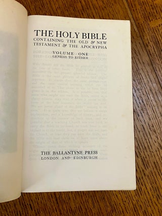 The Holy Bible. Containing the Old and New Testament & The Apocrypha.