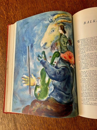 VERVE. -- HAND PAINTED BINDING BY GAYLEN HANSEN. An artistic and Literary Quarterly. Volume one, Numbers three and four. October -December 1938, & January - March 1939.