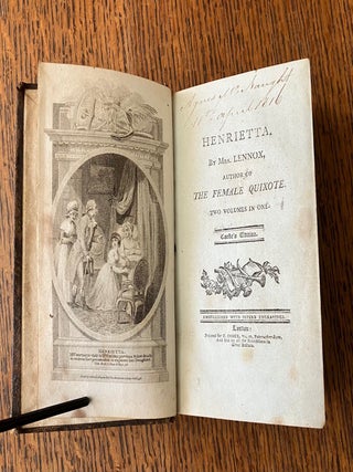 HENRIETTA. By the Author of The Female Quixote. -- Two volumes in one. Embellished with superb engravings.