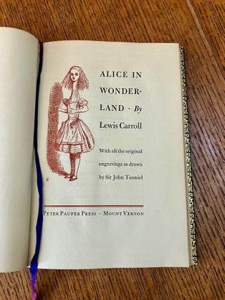ALICE IN WONDERLAND. With all the original engravings as drawn by Sir John Tenniel.