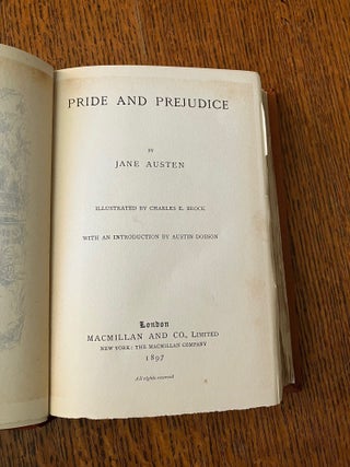 PRIDE AND PREJUDICE. With an introduction by Austin Dobson.