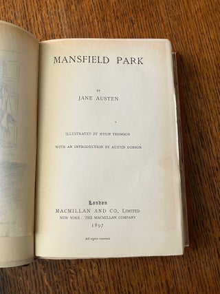 MANSFIELD PARK. With an introduction by Austin Dobson.