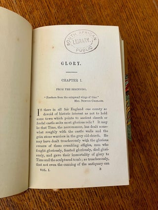 GLORY. By Author of "The Manchester Man," "God's Providence House," &c.
