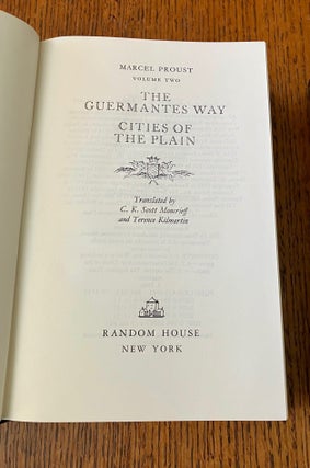 REMEMBRANCE OF THINGS PAST. Swann's way; Within a budding grove; The Guermantes way; Cities of the Plain; The Captive; The Fugitive; Time Regained.