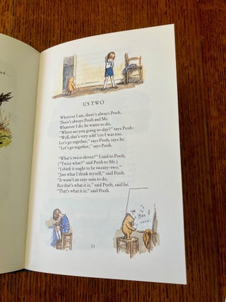 WINNIE THE POOH & CHRISTOPHER ROBIN SET. When we were very young. -- Winnie the Pooh. -- Now we are six. -- The House at Pooh Corner.