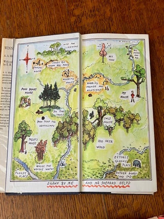 WINNIE THE POOH & CHRISTOPHER ROBIN SET. When we were very young. -- Winnie the Pooh. -- Now we are six. -- The House at Pooh Corner.