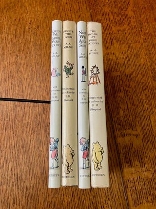 Item #11722 WINNIE THE POOH & CHRISTOPHER ROBIN SET. When we were very young. -- Winnie the Pooh....