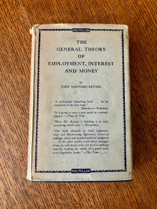 Item #11723 THE GENERAL THEORY OF EMPLOYMENT, INTEREST AND MONEY. KEYNES. JOHN MAYNARD