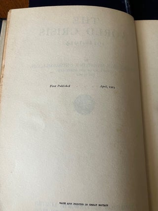 THE WORLD CRISIS. 1911-1914, 1915, 1916-1918 (2 Volumes), The Aftermath & The Eastern Front.