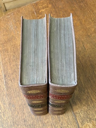 A DICTIONARY OF THE ENGLISH LANGUAGE. In which the words are deduced from their originals, and illustrated in their different significations by examples from the best writers. To which are prefixed A history of the language, and an English Grammar.