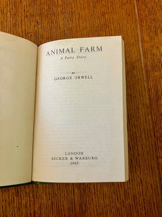 ANIMAL FARM. A fairy story.
