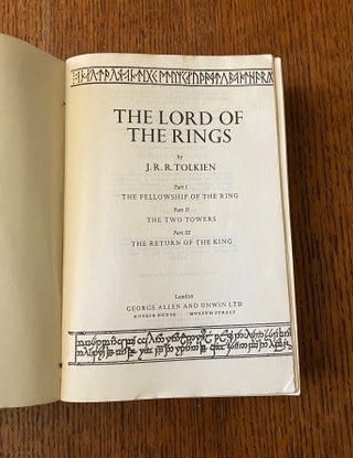 THE LORD OF THE RINGS. The Fellowship of the Ring. - The Two Towers. - The Return of the King.