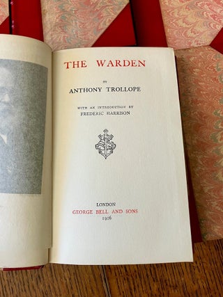 THE CHRONICLES OF BARSETSHIRE. The Warden. Barchester Towers. Doctor Thorne. Framley Parsonage. The Small House at Allington. The Last Chronicle of Barset. --- With an introduction by Frederic Harrison.