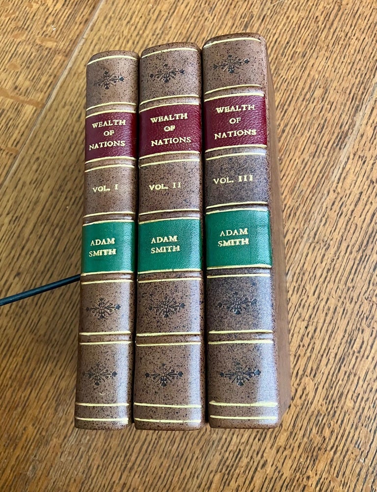 Item #11782 AN INQUIRY INTO THE NATURE AND CAUSES OF THE WEALTH OF NATIONS. With a life of the Author, Also a view of the doctrine of Smith, compared with that of the French economists; with a method of facilitating the study of his works; from the French of M. Garnier. SMITH. ADAM.