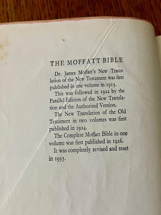 A NEW TRANSLATION OF THE BIBLE. Containing the Old and New Testaments.