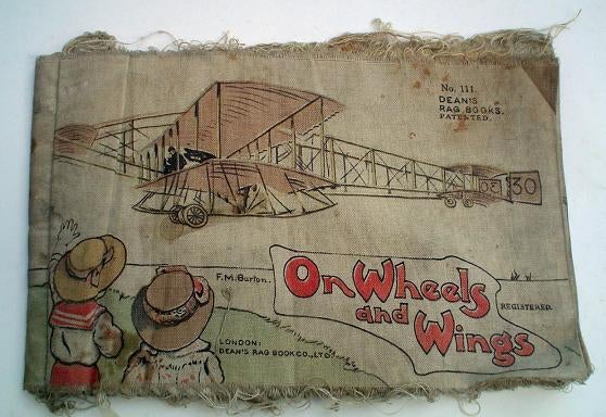 Item #341 ON WHEELS AND WINGS. F. M. BARTON, No 111 of DEAN'S RAG BOOKS.