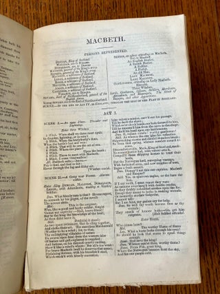THE PLAYS OF WILLIAM SHAKSPERE. Complete in one volume.