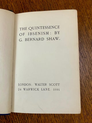 THE QUINTESSENCE OF IBSENISM.