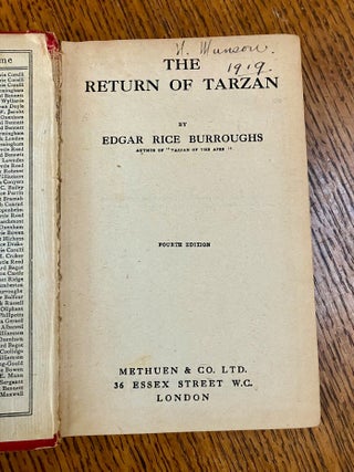 THE RETURN OF TARZAN.