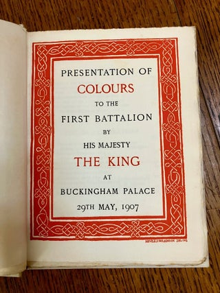 Item #5067 PRESENTATION OF COLOURS COMMEMORATIVE PUBLICATION. Presentation of Colours to the...