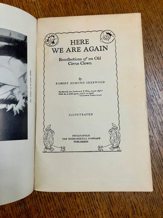 HERE WE GO AGAIN. Recollections of an old Circus Clown.