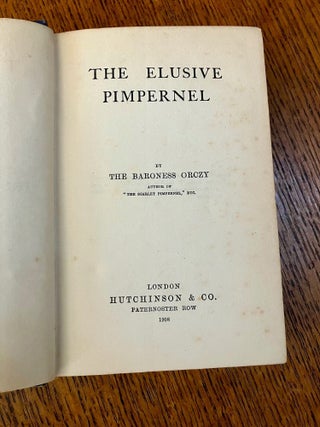 THE ELUSIVE PIMPERNEL.