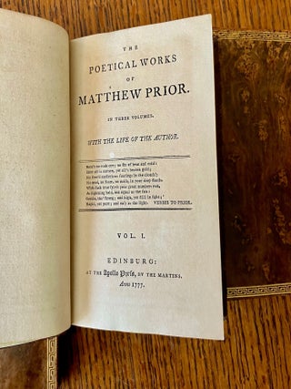 THE POETICAL WORKS. In three volumes. With the Life of the Author.