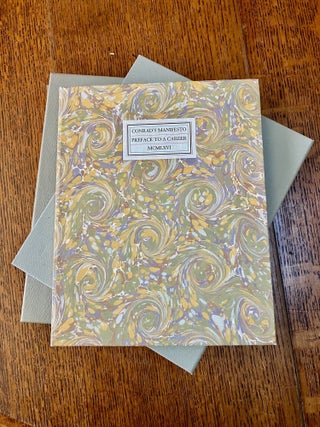 Item #6947 CONRAD'S MANIFESTO. PREFACE TO A CAREER. The history of the preface to The Nigger of...