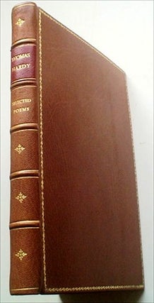 Item #6982 SELECTED POEMS OF THOMAS HARDY. With portrait & title page design engraved on the wood...