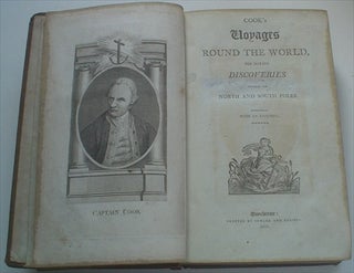 COOK'S VOYAGES ROUND THE WORLD. For making discoveries towards the North and South Poles. With an appendix.