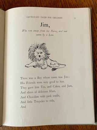 CAUTIONARY TALES FOR CHILDREN. Verses by H. Belloc. Pictures by B. T. B.