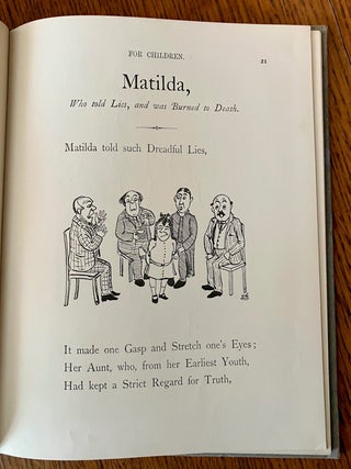 CAUTIONARY TALES FOR CHILDREN. Verses by H. Belloc. Pictures by B. T. B.