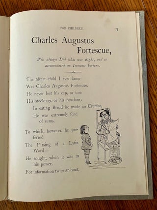 CAUTIONARY TALES FOR CHILDREN. Verses by H. Belloc. Pictures by B. T. B.