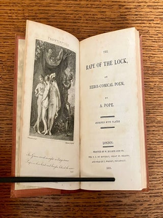 Item #7697 THE RAPE OF THE LOCK. An heroi-comical poem. Adorned with plates. POPE. ALEXANDER