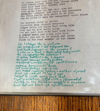 TEN YEARS IN AN OPEN NECKED SHIRT. And Other Poems. ---- Original Holograph Manuscript and typescripts.