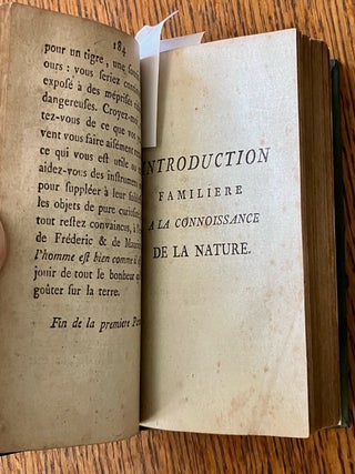 INTRODUCTION FAMILIERE A LA CONNOISSANCE DE LA NATURE. Traduction libre de l'Anglois de Mrs. Trimmer.