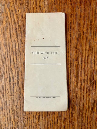 SPRING MEETING, 1927. THE SIDGEWICK CUP FOURSOME TOURNAMENT. -- GOLF.