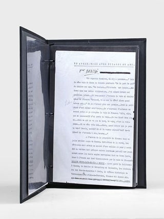 Unpublished typescript with manuscript corrections. --- Un apres-midi avec Picasso 85 ans. (An Afternoon with Picasso at 85).