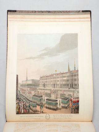 A PICTURE OF ST. PETERSBURGH (St. Petersburg). Represented in a collection of twenty interesting views of the city, the sledges, and the people. Taken on the spot at the twelve different months of the year: and accompanied with an historical and descriptive account.