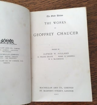 THE WORKS. Edited by Alfred W. Pollard, H. Frank Heath, Mark H. Liddell, W. S. McCormick. The Globe Edition.