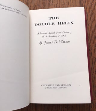 THE DOUBLE HELIX. A personal account of the discovery of DNA.