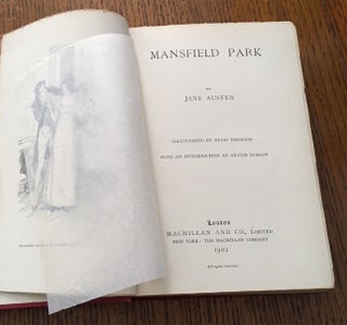 MANSFIELD PARK. With an introduction by Austin Dobson.